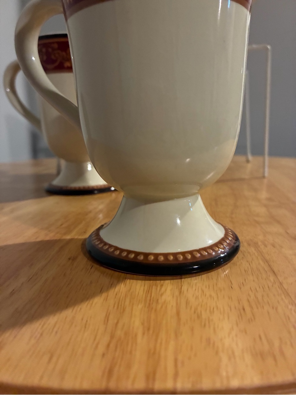 4 Vintage Raymond Waiter Pedestal Coffee Cups - Picture 4 of 5